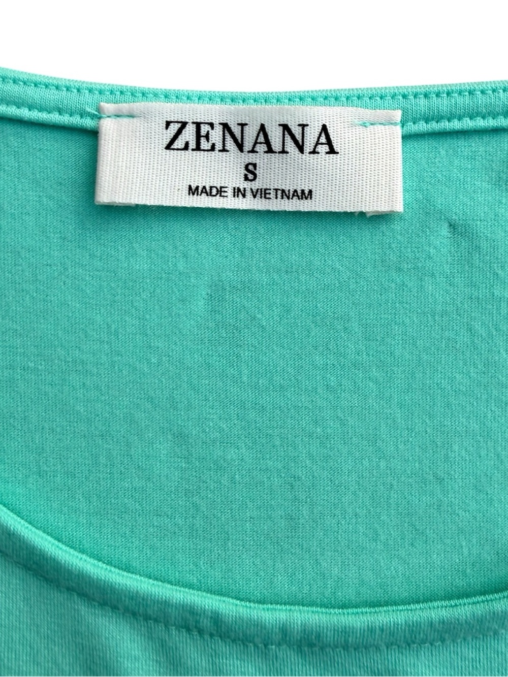 Zenana Seafoam Green Tiered Swing Tank Top Flowy Tunic Small NWOT - Picture 2 of 10